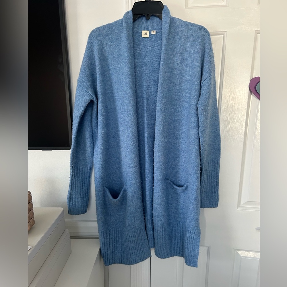 Women's Blue Cardigan Sweater